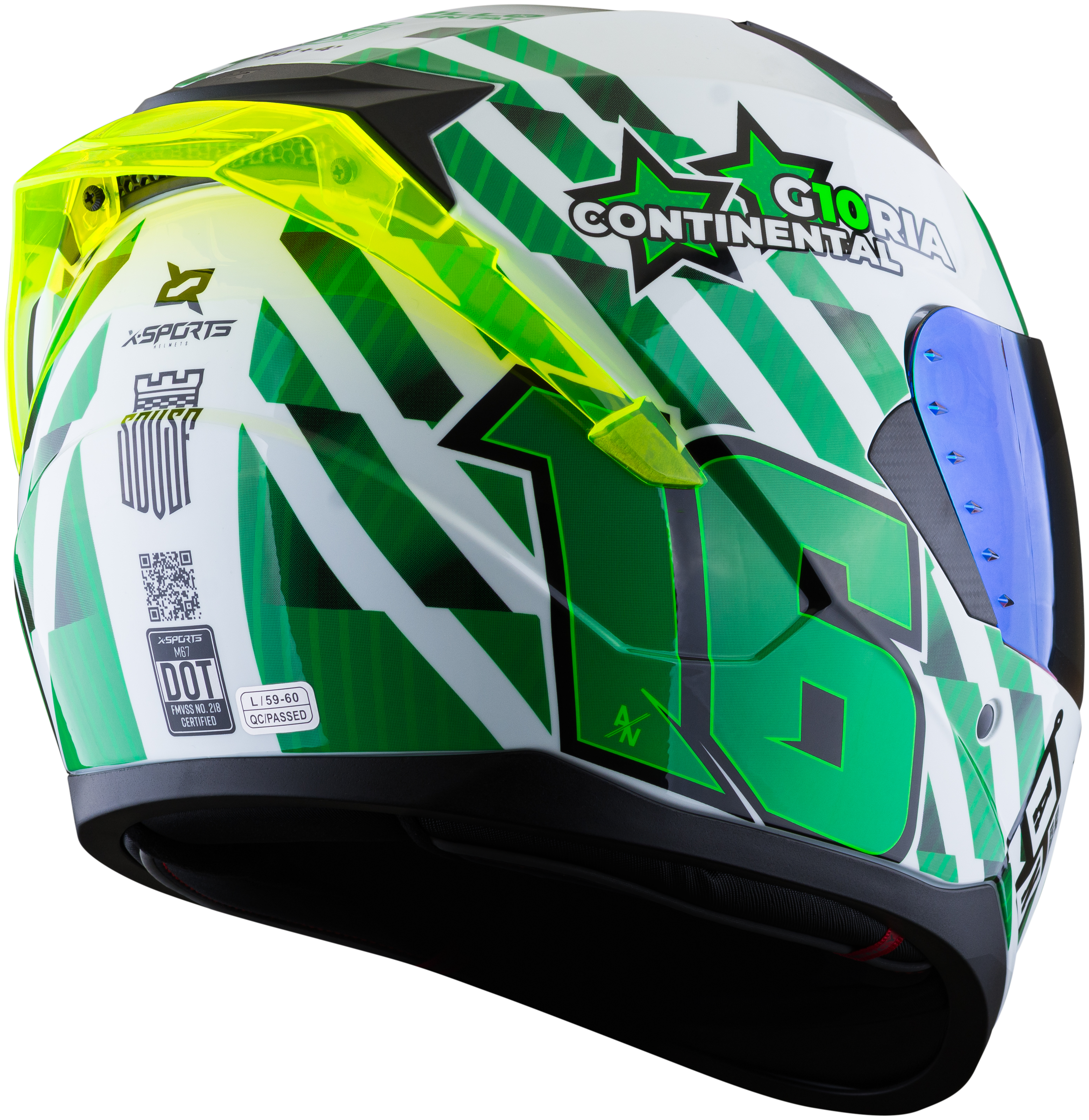 Casco XSPORTS M67 Atletico Nacional