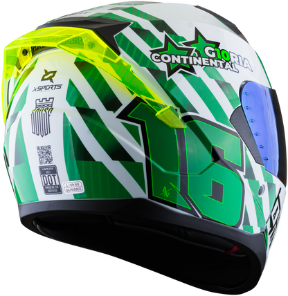 Casco XSPORTS M67 Atletico Nacional