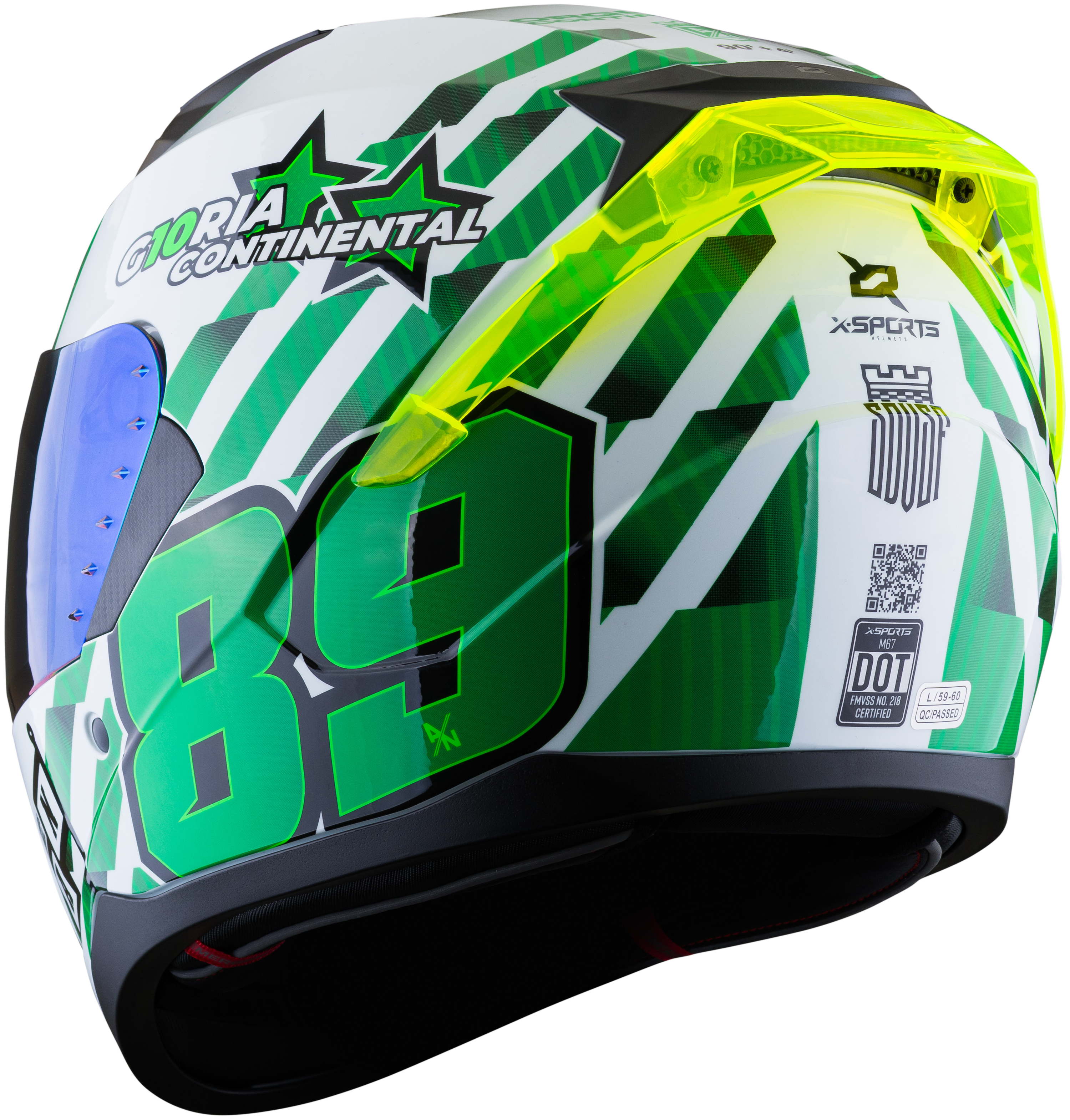 Casco XSPORTS M67 Atletico Nacional