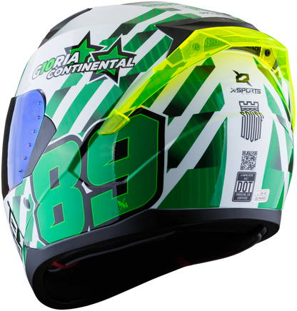 Casco XSPORTS M67 Atletico Nacional