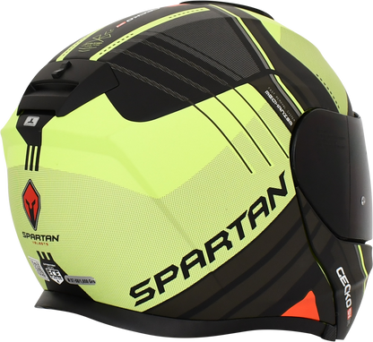 Casco Spartan Gecko Epic Gris Amarillo