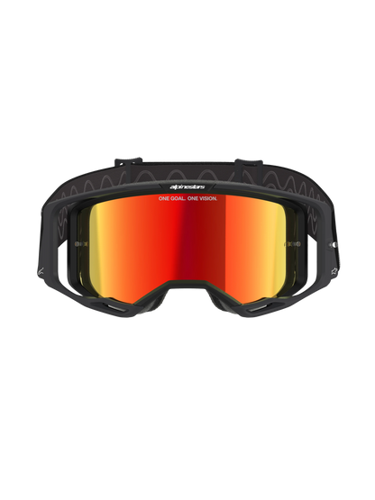 Gafas Googgle Alpinestars Vision 8 Corp Negro Mirror Rojo
