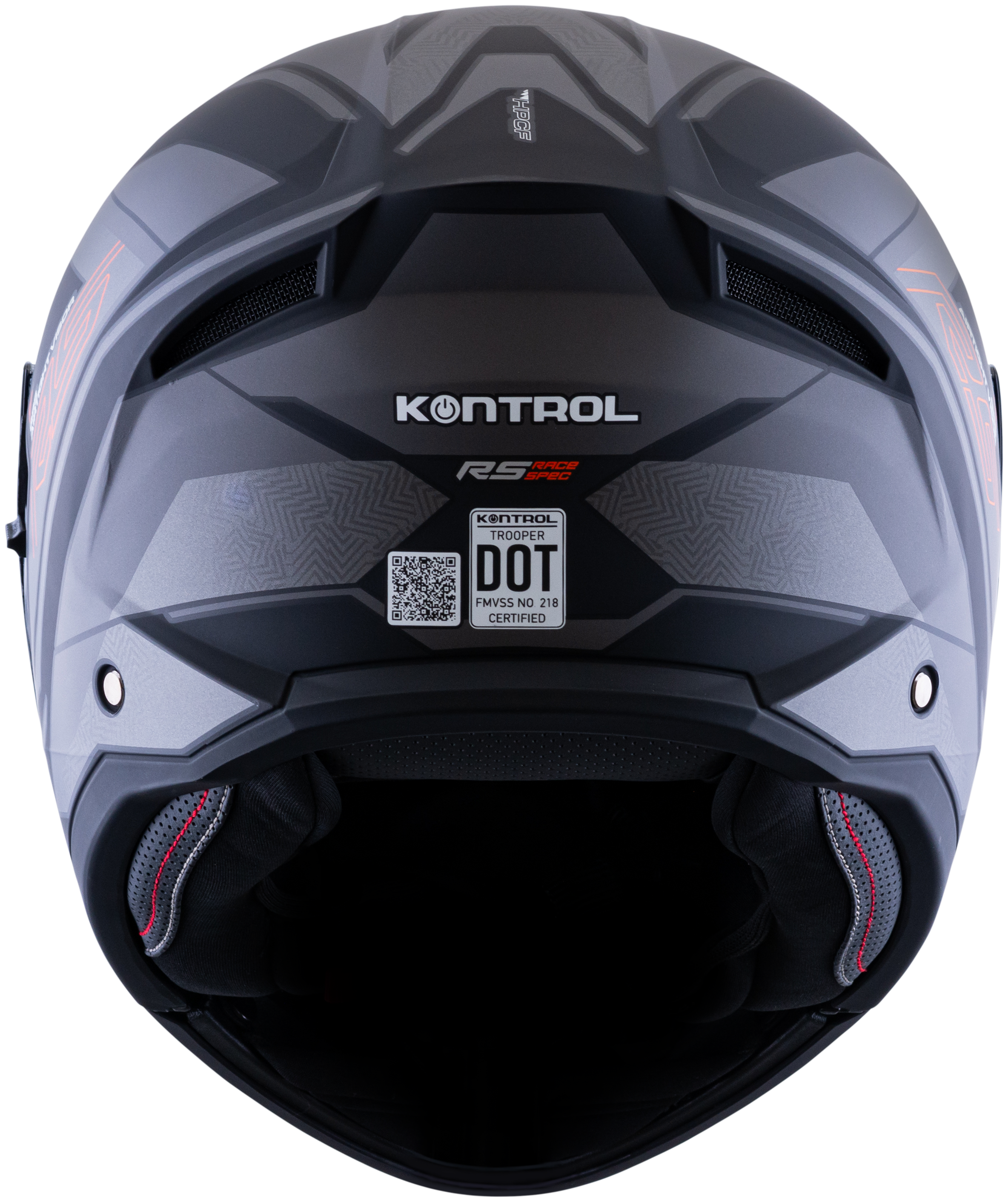Casco KONTROL Trooper RS Gris Rojo