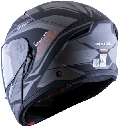 Casco KONTROL Trooper RS Gris Rojo