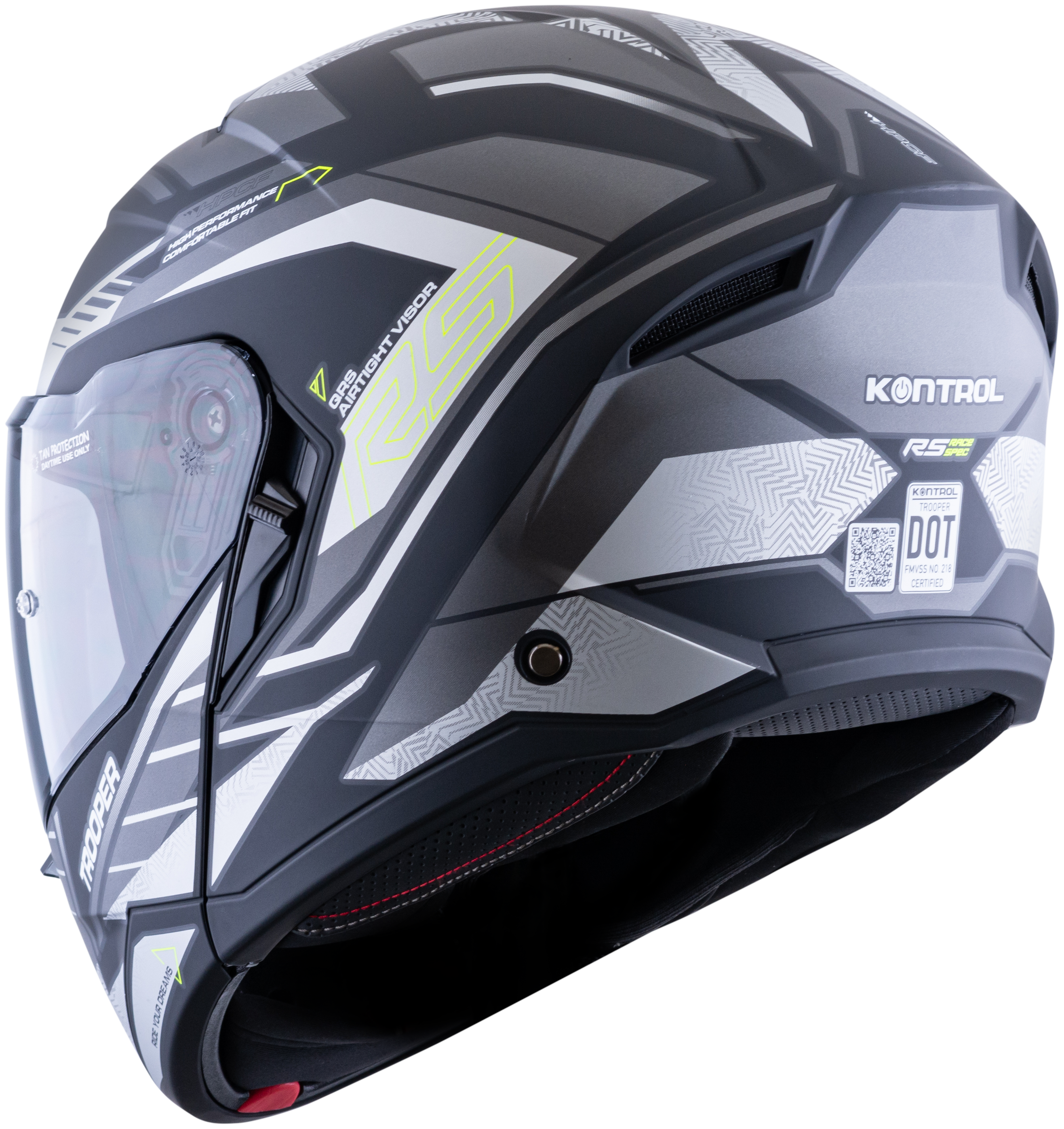 Casco KONTROL Trooper RS Gris