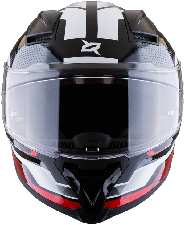 Casco XSPORTS Helios Asphalt Negro Rojo Blanco