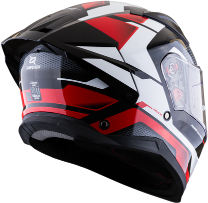 Casco XSPORTS Helios Asphalt Negro Rojo Blanco