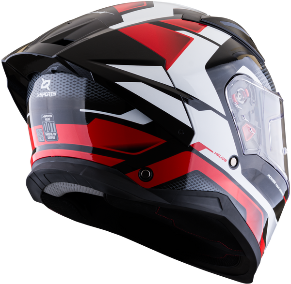 Casco XSPORTS Helios Asphalt Negro Rojo Blanco