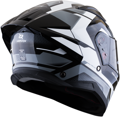 Casco XSPORTS Helios Asphalt Negro Gris Mate