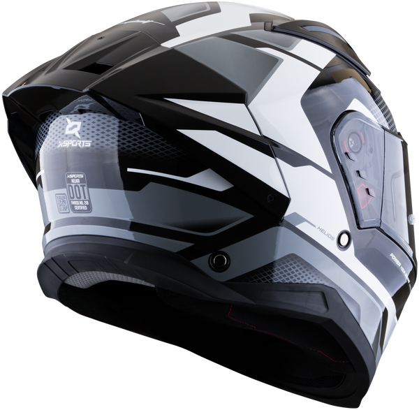 Casco XSPORTS Helios Asphalt Negro Gris Mate