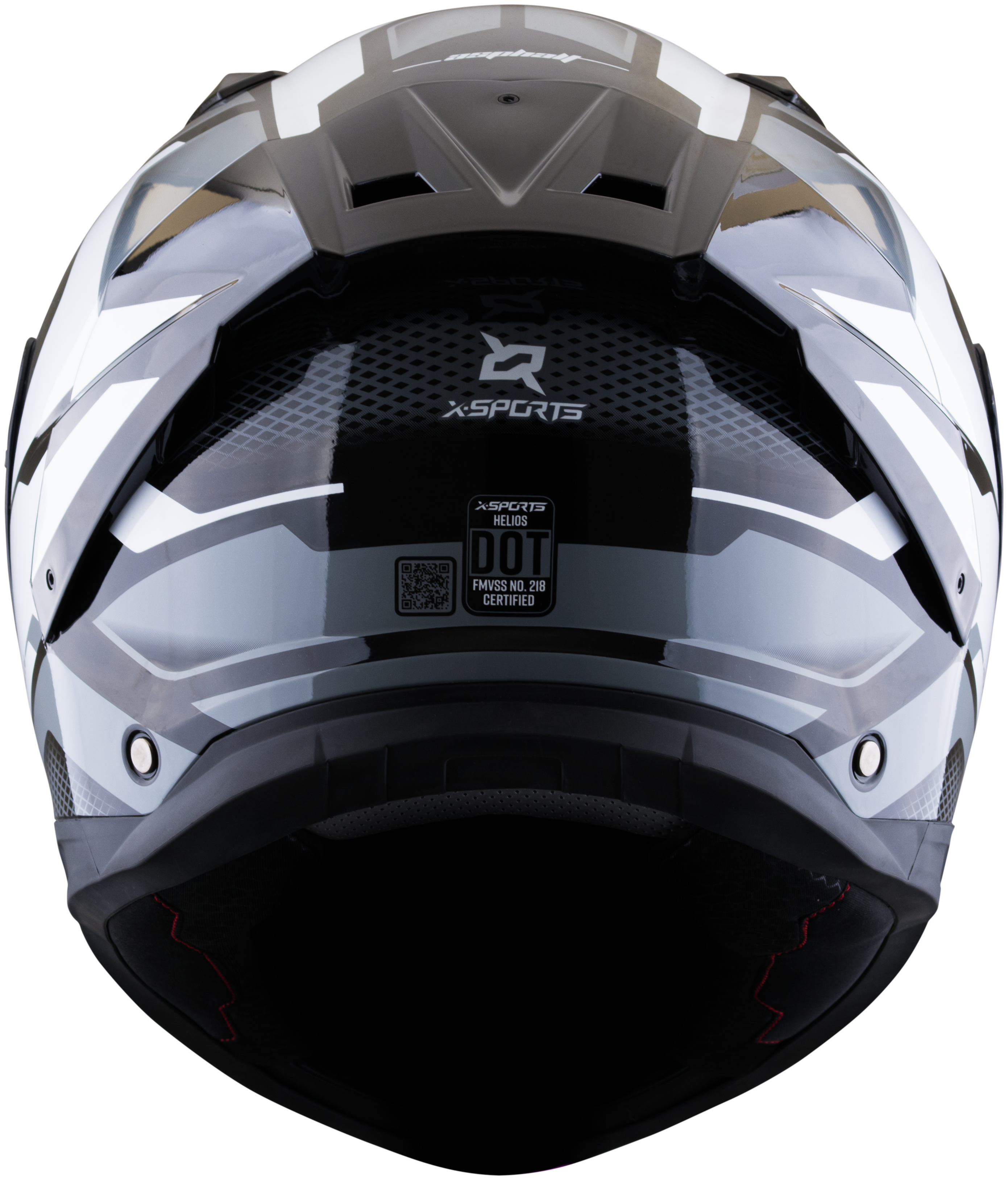 Casco XSPORTS Helios Asphalt Negro Gris Mate