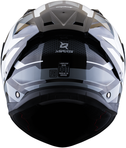 Casco XSPORTS Helios Asphalt Negro Gris Mate