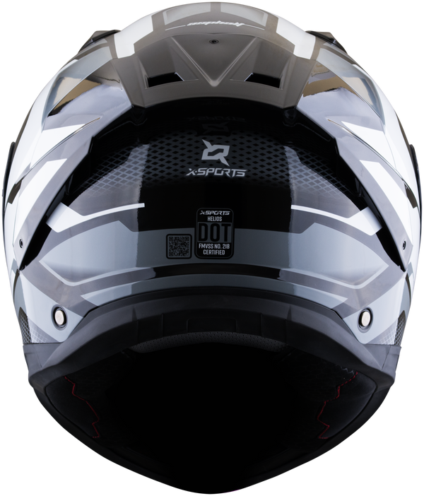 Casco XSPORTS Helios Asphalt Negro Gris Mate