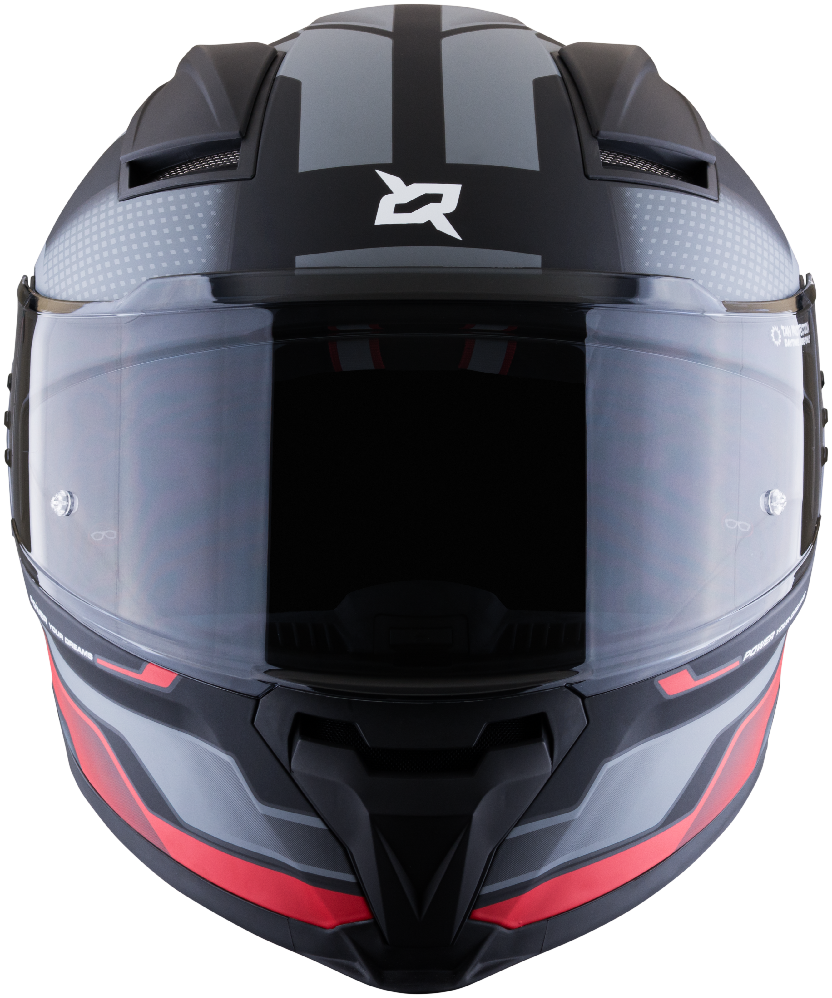 Casco XSPORTS Helios Asphalt Negro Rojo