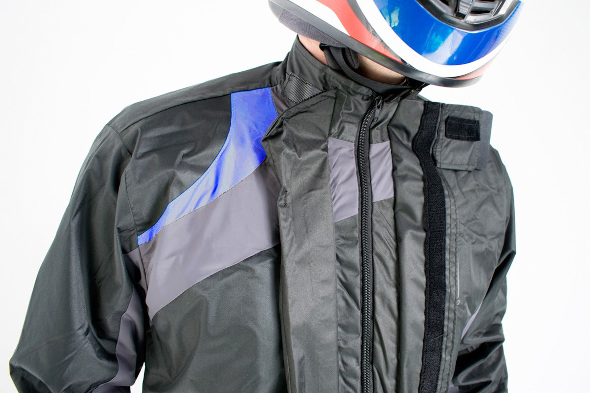 Impermeable Mujer Evo Negro Azul V3TROX