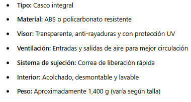 CARACTERISTICAS CASCO 503