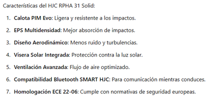 CARACTERISTICAS RPHA31SOLID