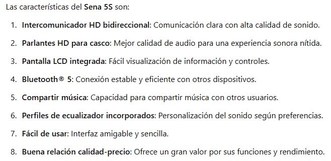 CARACTERISTICAS SENA5S