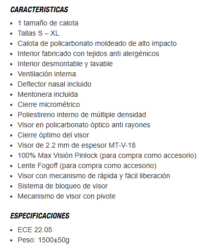 CARACTERÍSTICAS SPARTAN