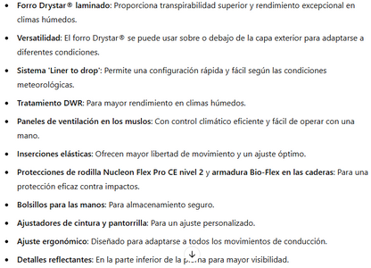 CARACTERÍSTICAS PANTALONBOGOTA