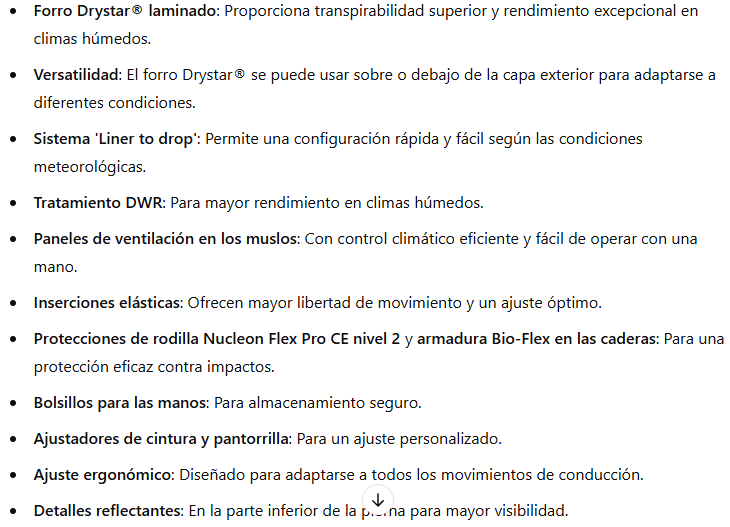 CARACTERÍSTICAS PANTALONBOGOTA