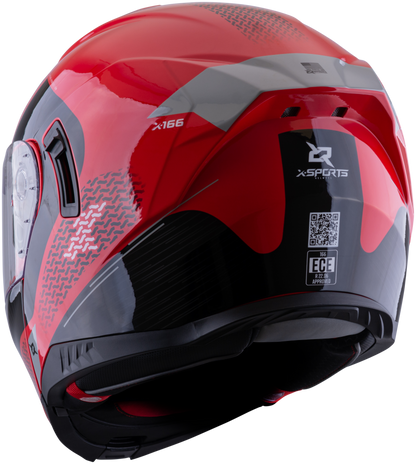 Casco XSPORTS 166 Toursafe Rojo Brillante