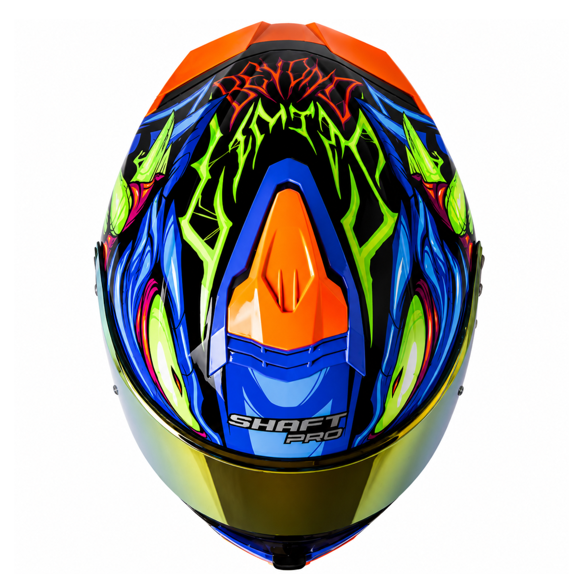 Casco SHAFT PRO 609 Venom Horror Negro Azul