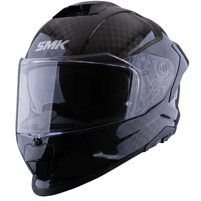 Casco SMK Titan Carbon Negro Brillante