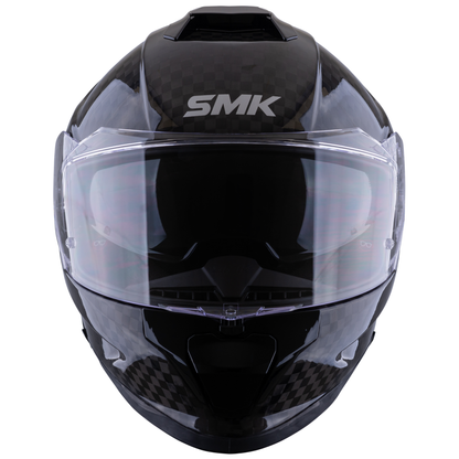 Casco SMK Titan Carbon Negro Brillante