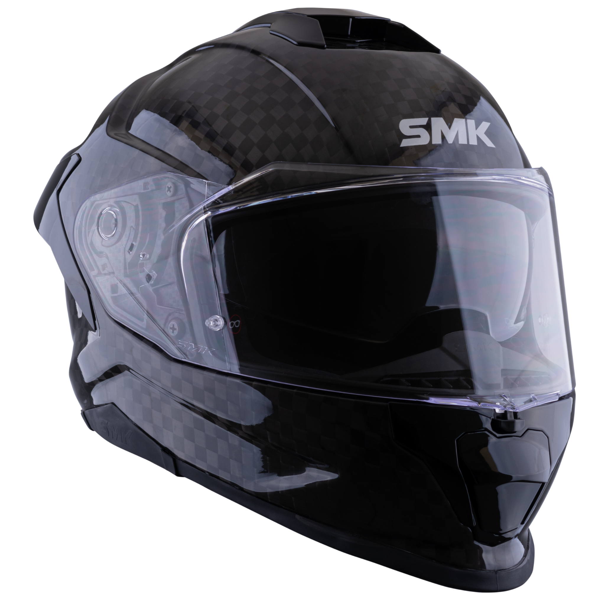 Casco SMK Titan Carbon Negro Brillante
