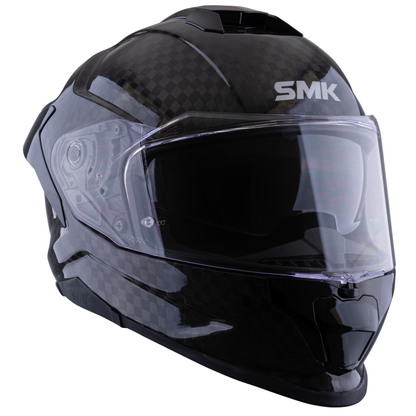 Casco SMK Titan Carbon Negro Brillante