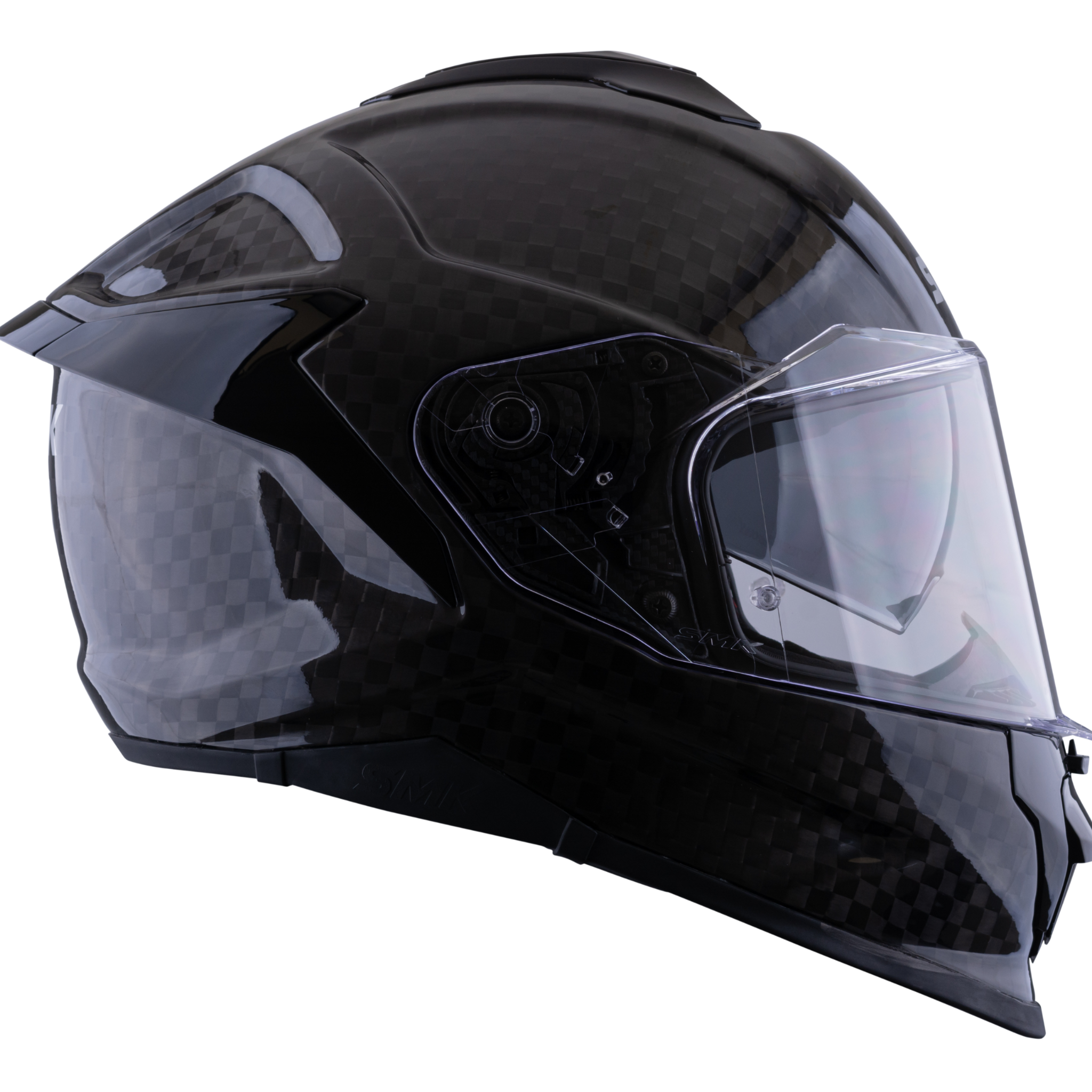 Casco SMK Titan Carbon Negro Brillante