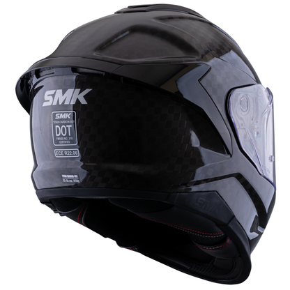 Casco SMK Titan Carbon Negro Brillante