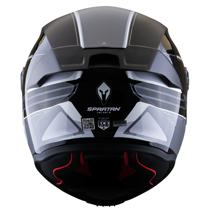 Casco SPARTAN Fenix Slab Gris Negro