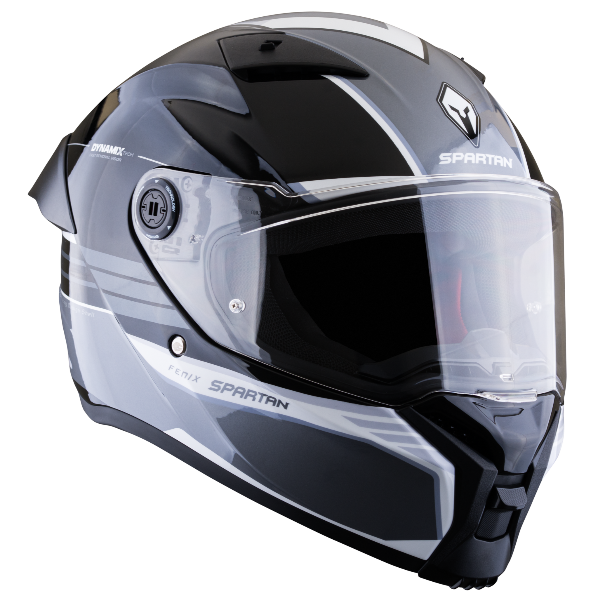 Casco SPARTAN Fenix Slab Gris Negro