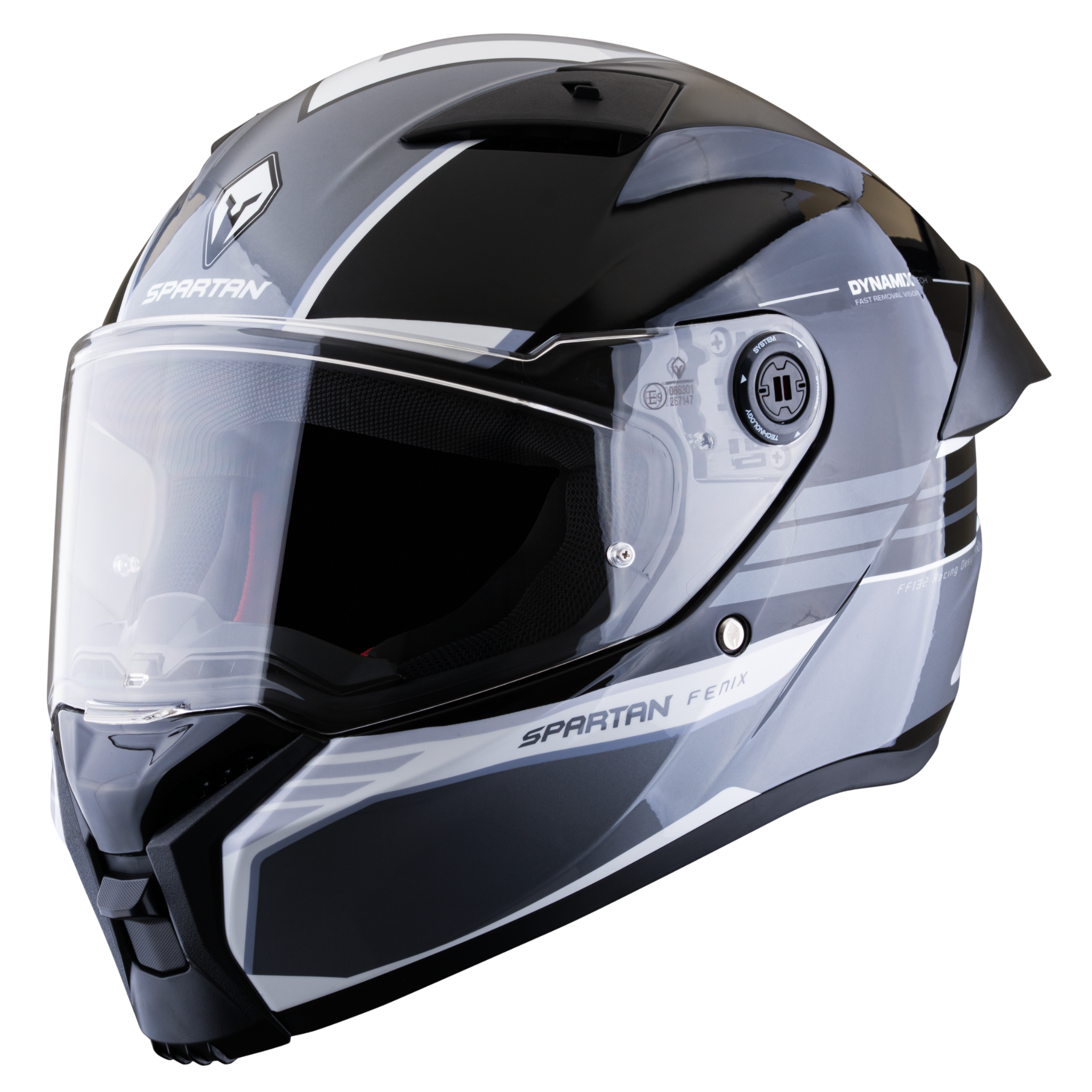 Casco SPARTAN Fenix Slab Gris Negro