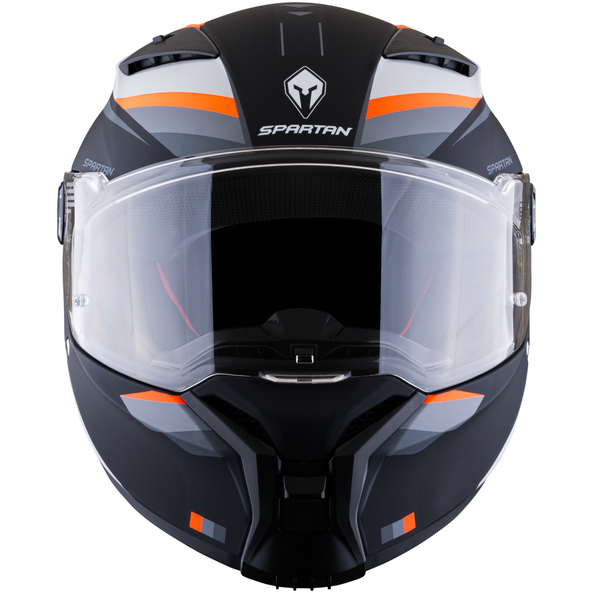 Casco SPARTAN Fenix  Turb Negro Gris Naranja