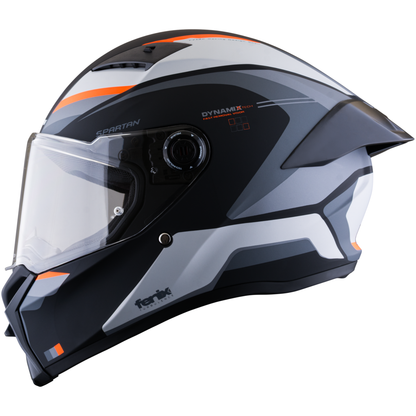 Casco SPARTAN Fenix  Turb Negro Gris Naranja