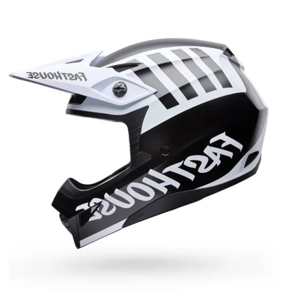 Casco Bell MX-10 MIPS Fasthouse Negro Blanco Mate