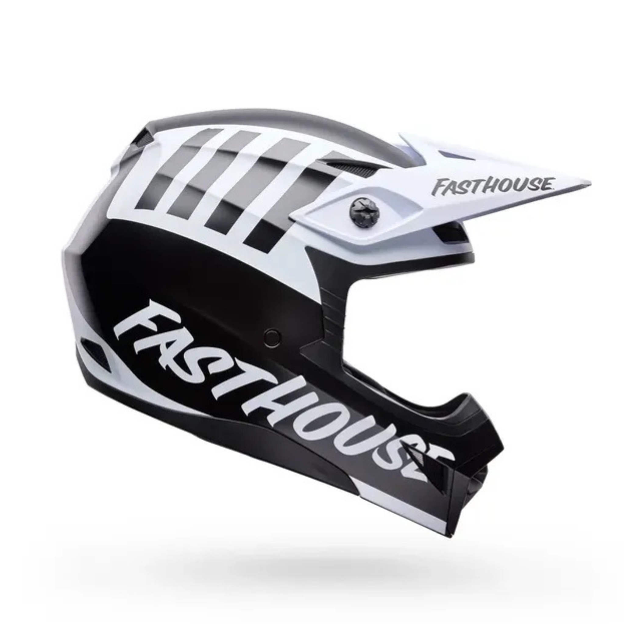 Casco Bell MX-10 MIPS Fasthouse Negro Blanco Mate