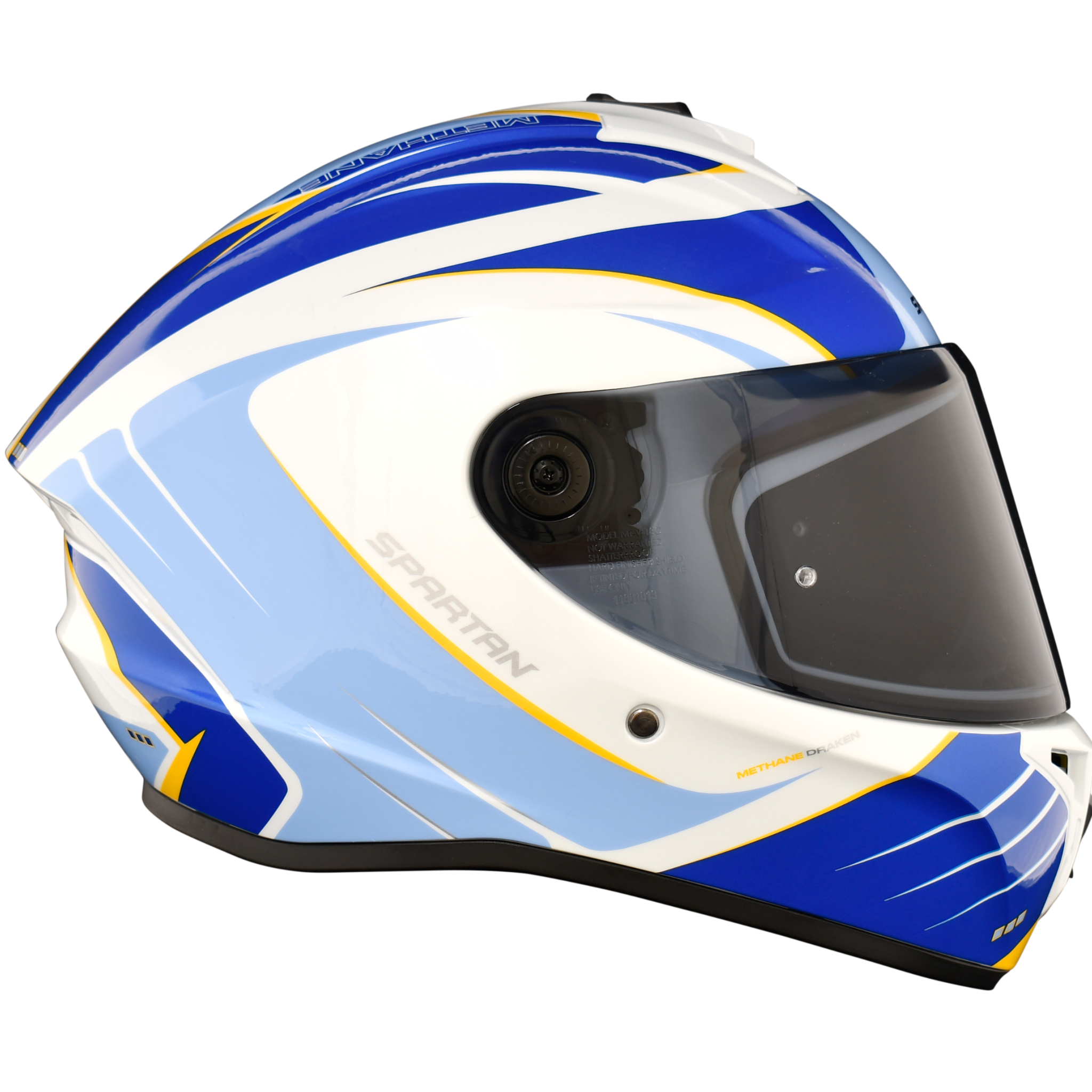 Casco SPARTAN Draken Methane Blanco