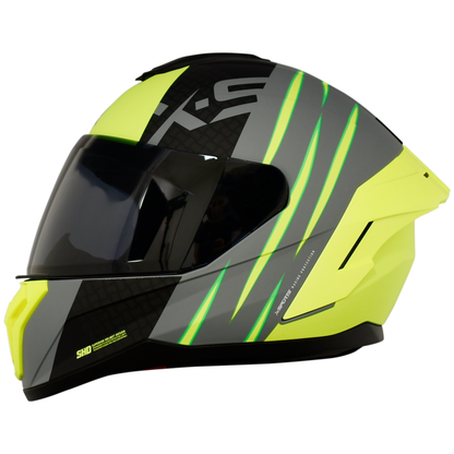 Casco Xsports M75 Vrave Amarillo Brillante
