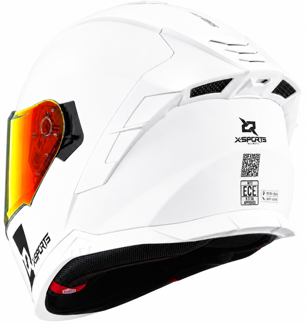 Casco XSPORTS M73 Blanco Brillo