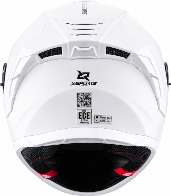 Casco XSPORTS M73 Blanco Brillo