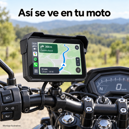 CarPlay para moto táctil de 5″ IPX8
