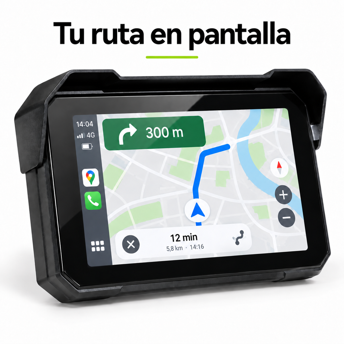 CarPlay para moto táctil de 5″ IPX8