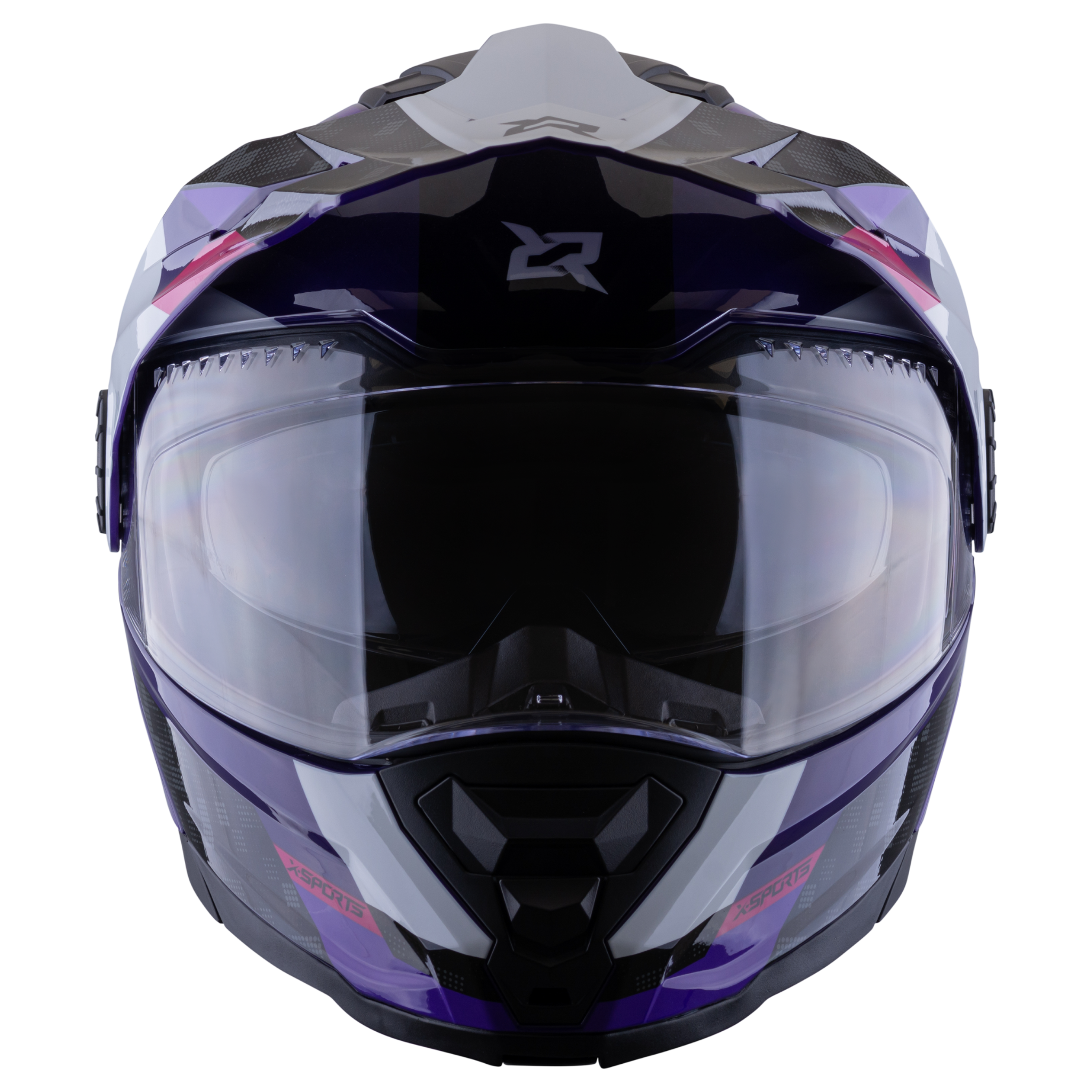 Casco XSPORTS X-165 Amptop Gris Morado