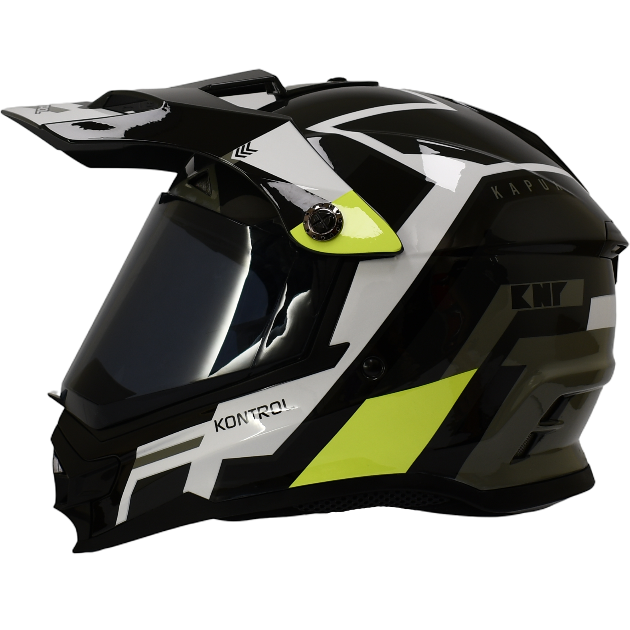 Casco Kontrol 819-6 Kapuk Negro Verde