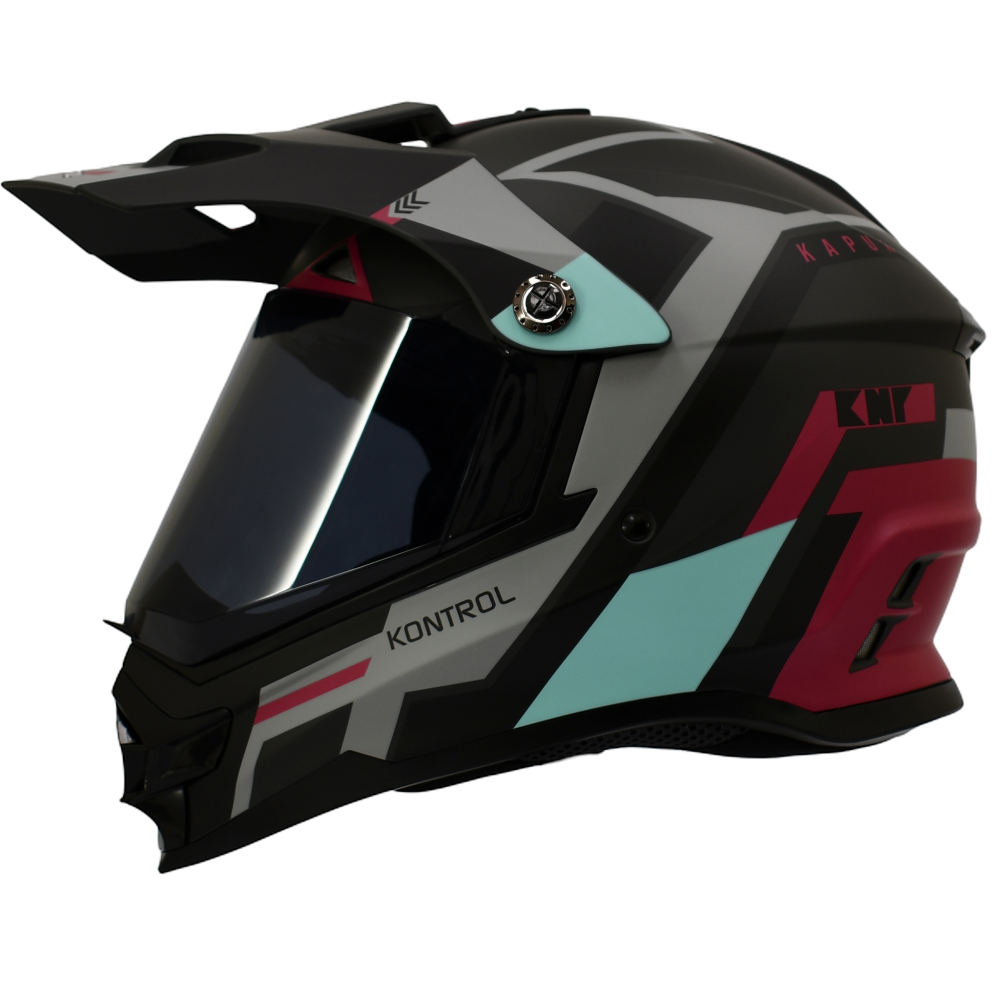 Casco Kontrol 819-6 Kapuk Negro Rosado
