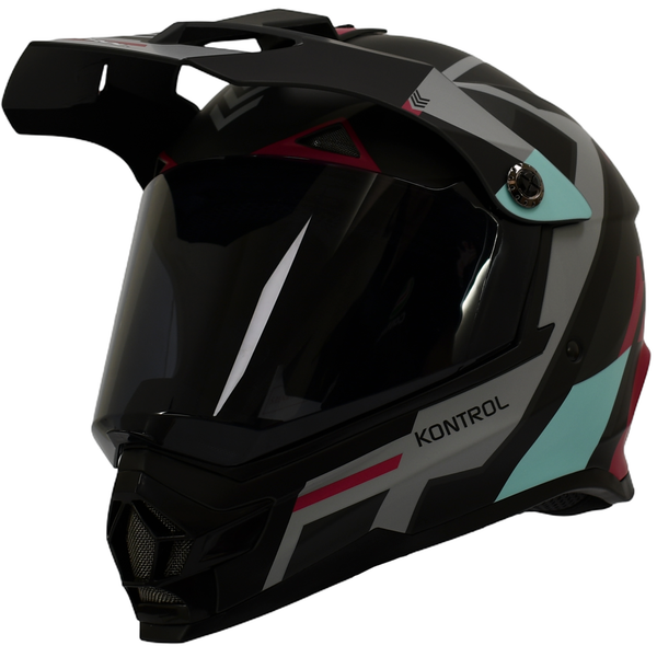 Casco KONTROL 819-6 Kapuk Negro Rosado